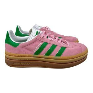 NWOT Adidas Gazelle Bold Pink and Green Women's Shoes